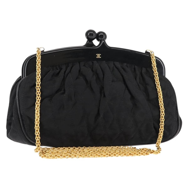 Chanel Chain Clutch Canvas and Leather - image 1