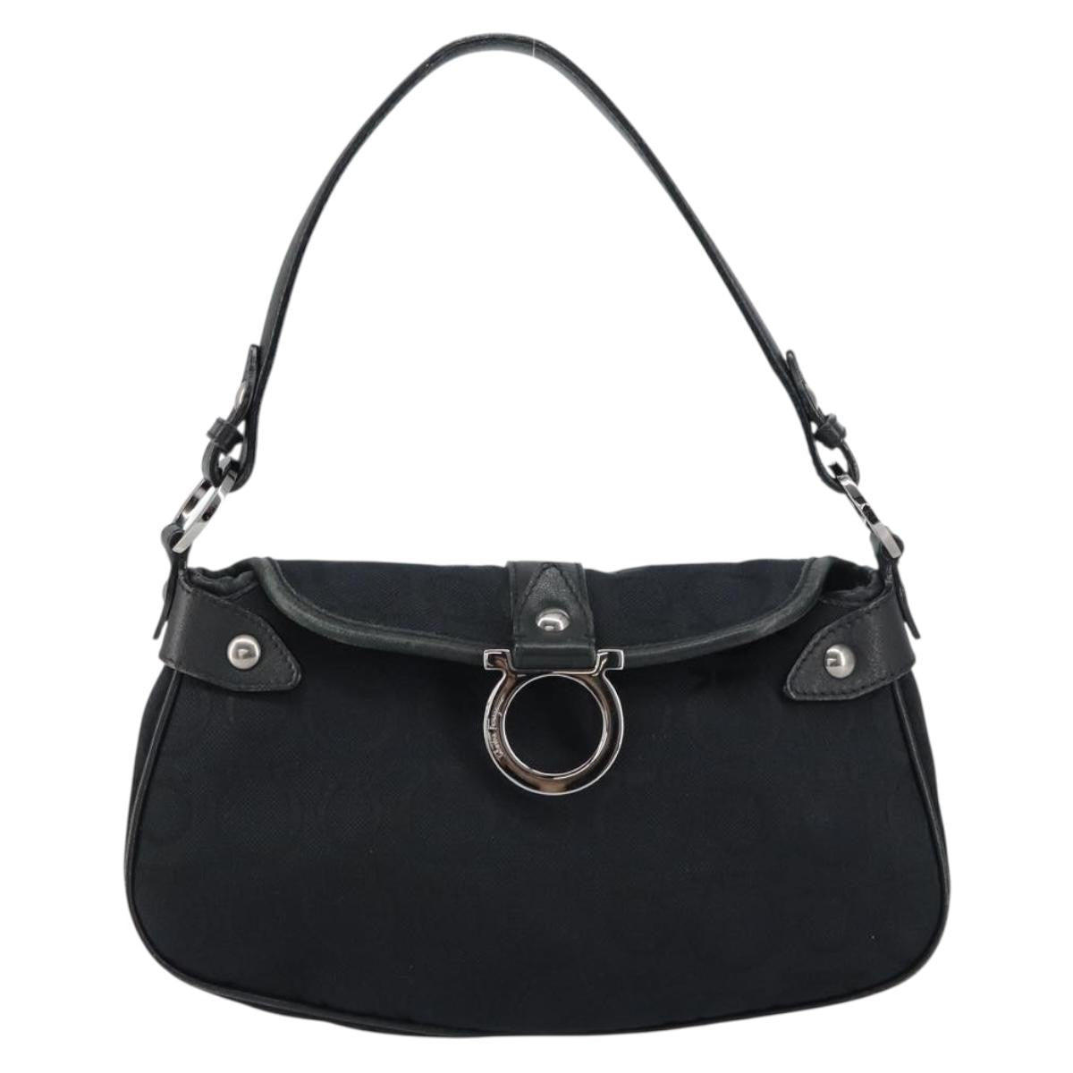 Salvatore Ferragamo Gancini Shoulder Bag Canvas - image 1