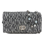 Miu Miu Crystal Clutch Matelasse Gingham Print Canvas Small - image 1