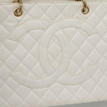 Chanel Vintage Grand Shopping Tote Quilted Caviar - image 18