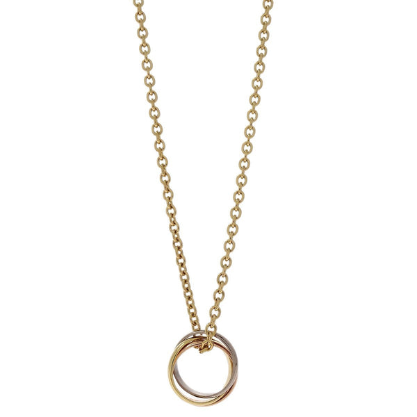 Cartier Trinity Pendant Necklace 18K Tricolor Gold