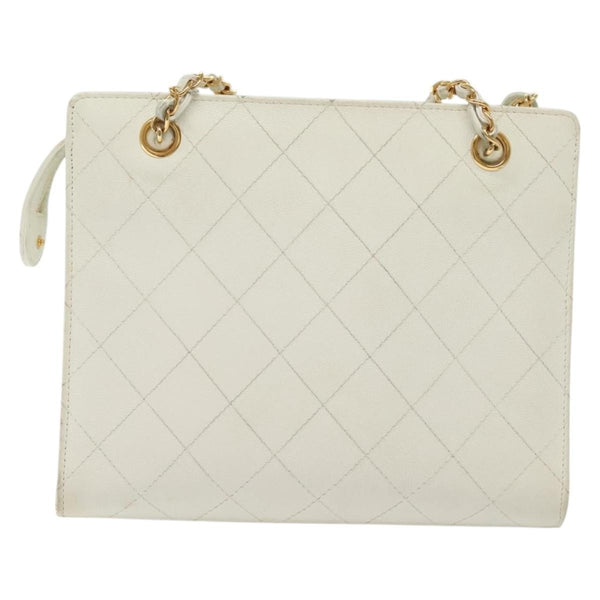 Chanel CC Shoulder Bag Quilted Caviar