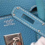 Hermes Touch Birkin Bag Blue Togo with Blue Matte Alligator and Gold Hardware 30 - image 20