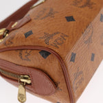 MCM Visetos Handbag Canvas and Leather - image 8