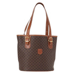 Celine Vintage Macadam Shoulder Bag Canvas and Leather - image 1