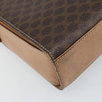 Celine Vintage Macadam Circle Logo Shoulder Bag Canvas and Leather - image 11