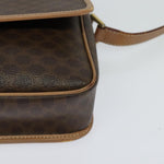 Celine Vintage Macadam Circle Logo Shoulder Bag Canvas and Leather - image 10