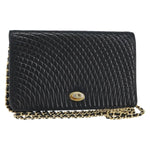 Bally Vintage Chain Shoulder Bag Quilted Leather - image 1