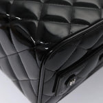 Chanel Vintage Metal Box Bag Quilted patent - image 12