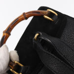 Gucci Vintage Bamboo Backpack Suede Mini - image 15
