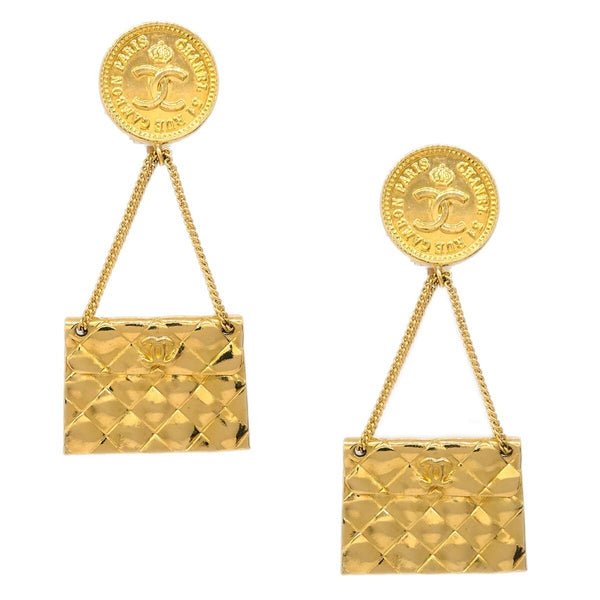 Chanel 31 Rue Cambon Flap Bag Clip-On Earrings Metal - image 1