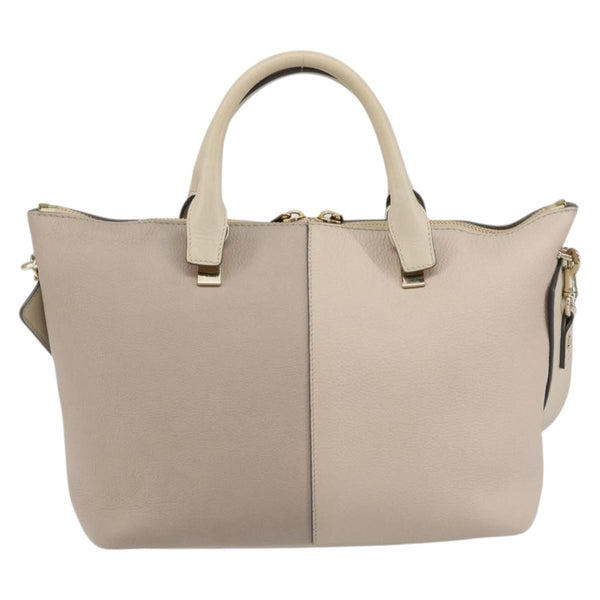 Chloe Bicolor Baylee Satchel Leather Medium