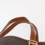 Celine Vintage Macadam Shoulder Bag Canvas and Leather - image 16