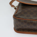 Celine Vintage Macadam Circle Logo Shoulder Bag Canvas and Leather - image 10