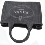 Prada Canapa Convertible Tote Denim Medium - image 8