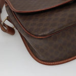Celine Vintage Macadam Shoulder Bag Canvas and Leather - image 11