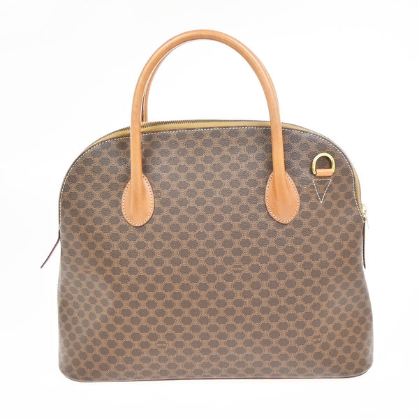 Celine Vintage Macadam Handbag Canvas and Leather - image 1