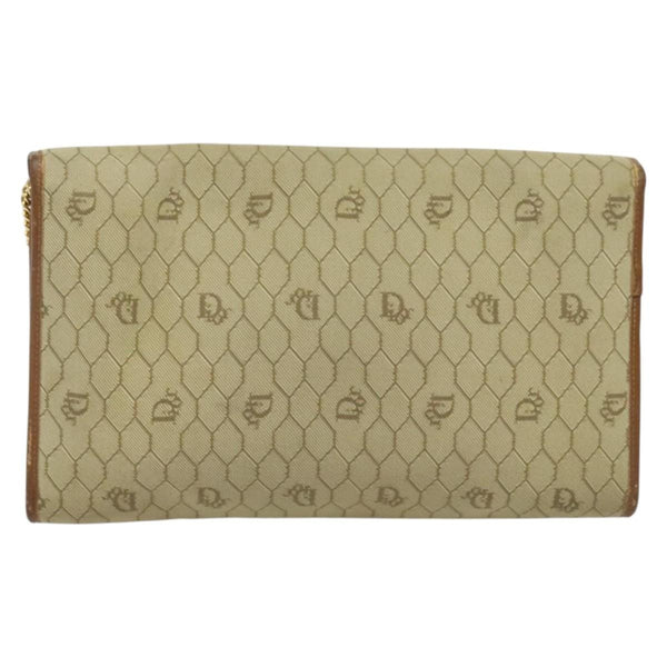 Christian Dior Vintage Honeycomb chain Canvas