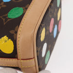 Louis Vuitton Noe Handbag Yayoi Kusama Painted Dots Monogram Canvas Nano - image 9