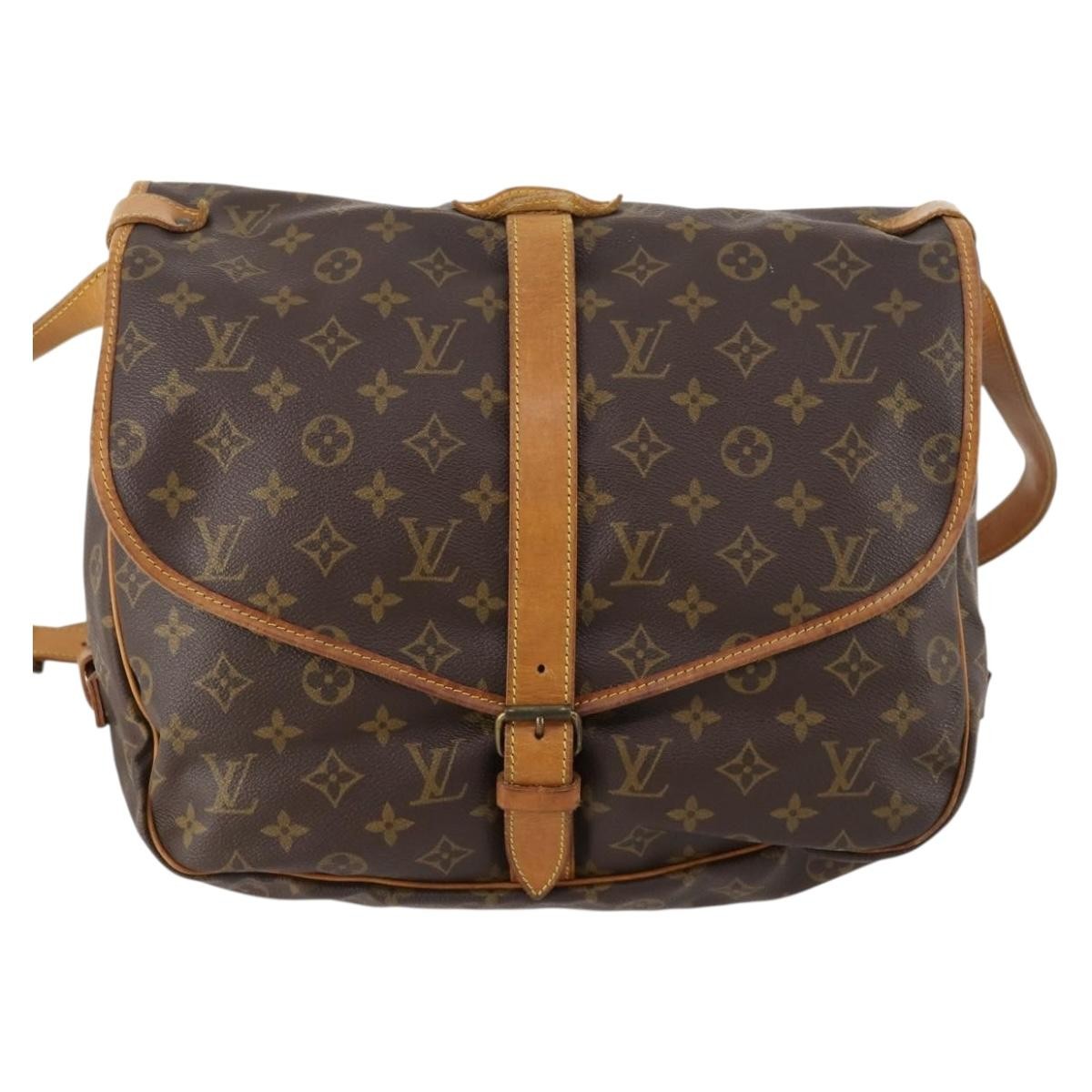 Louis Vuitton Saumur Handbag Monogram Canvas 35 - image 1