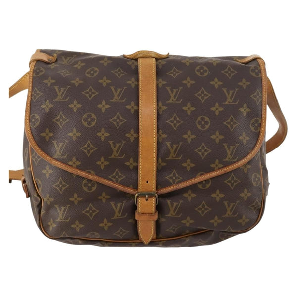 Louis Vuitton Saumur Handbag Monogram Canvas 35 - image 1