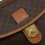 Celine Vintage Macadam Shoulder Bag Canvas and Leather - image 12