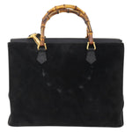 Gucci Bamboo tote bag Suede - image 2
