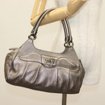 Salvatore Ferragamo Gancini handbag Leather - image 15