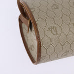 Christian Dior Vintage Honeycomb Shoulder Bag Canvas and Leather - image 11