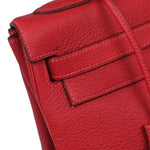 Hermes Kelly Handbag Red Togo with Gold Hardware 32 - image 12
