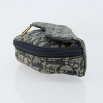 Christian Dior Vintage Saddle Coin Purse Diorissimo Canvas - image 3
