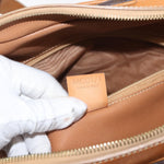 Celine Vintage Macadam Handbag Canvas and Leather - image 7