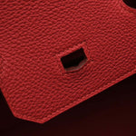 Hermes Birkin Handbag Red Togo with Palladium Hardware 35 - image 18