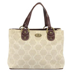 Celine Vintage Macadam Handbag Canvas and Leather - image 1