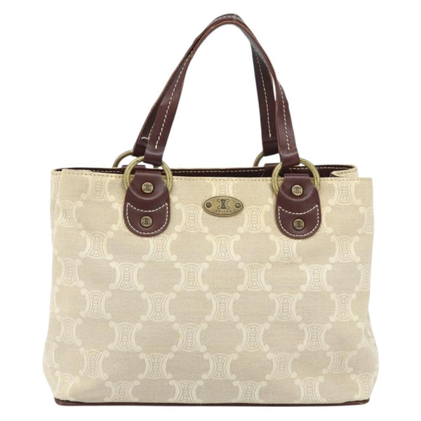 Celine Vintage Macadam Handbag Canvas and Leather - image 1