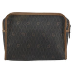 Christian Dior Vintage Honeycomb Zip Pouch Canvas and Leather - image 2