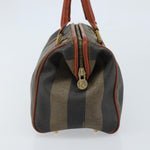Fendi Vintage Pequin Convertible Boston Bag Coated Canvas Mini - image 3