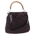 Gucci Vintage Bamboo Handle Bag Nylon - image 16