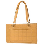Chanel Vintage Chocolate Bar Open Tote Quilted Caviar Medium - image 2