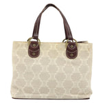 Celine Vintage Macadam Handbag Canvas and Leather - image 2