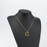 Christian Dior CD Pendant Necklace Metal - image 6