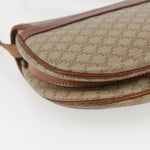 Celine Vintage Macadam Circle Logo Shoulder Bag Canvas and Leather - image 12