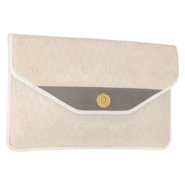 Christian Dior Vintage honeycomb clutch Canvas - image 1