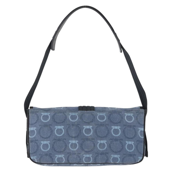 Salvatore Ferragamo Gancini Shoulder Bag Canvas