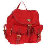 Prada Vela Double Front Pocket Backpack Tessuto with Saffiano Leather Medium - image 1