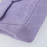 Chanel Square Classic Single Flap Bag Fabric - image 17