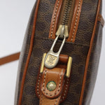 Celine Vintage Macadam Shoulder Bag Canvas and Leather - image 12