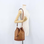 MCM Visetos Shoulder bag Canvas and Leather - image 14