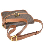 Celine Vintage Macadam Shoulder Bag Canvas and Leather - image 8