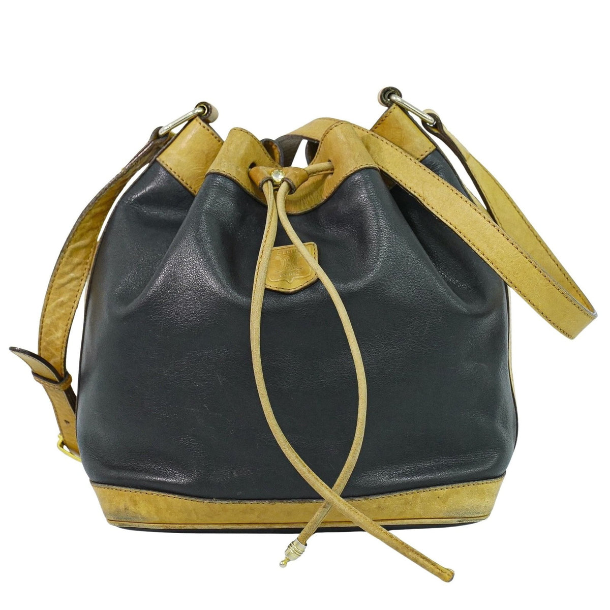 Celine Bucket sangle black and brown leather moyen - image 1